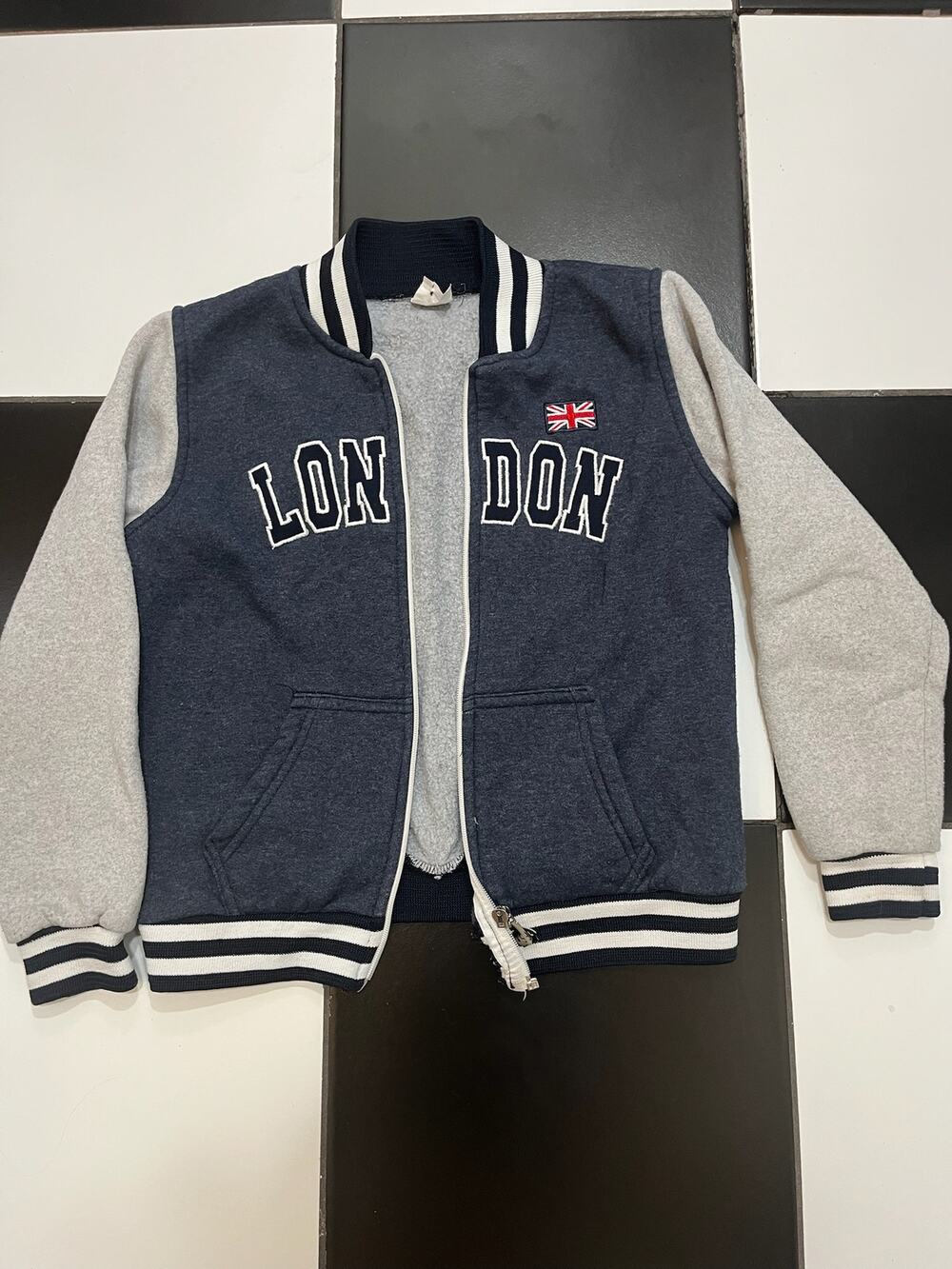 Kids' size 10 McAlly London Boys' Varsity Zipper Jacket